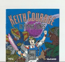 Keith Courage In Alpha Zones TurboGrafx-16 Nec 1989 Instruction Manual Only - £7.82 GBP