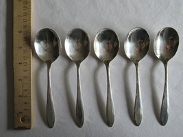 Oneida Nobility Plate REVERIE Silverplate Flatware 1937 Lot 5x Round Spo... - $14.99