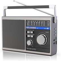 Charged By Batteries Or Ac Power, This Portable Am/Fm Radio Features A L... - £36.91 GBP