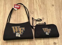 Wake Forest University Demon Deacon Handbag Purse Set NEW - £27.36 GBP