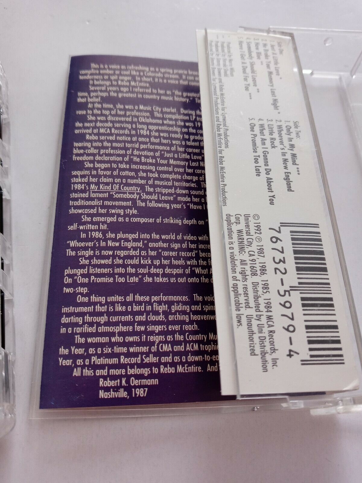 Reba McEntire's Greatest Hits (Cassette, 1992 MCA Records) RARE VERY GOOD Item image 7