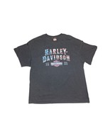 Harley Davidson Las Vegas Nevada American Flag &amp; Skull Black T-shirt Sz ... - £11.37 GBP