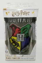 Harry Potter Hogwarts Crest Pint Glass 16 oz WB Licensed NEW - £13.25 GBP