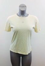 Tony Brown Women&#39;s T Shirt Size Small Yellow Short Sleeve Cotton Tee - $7.92