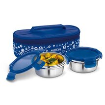 MILTON Lifestyle Lunch Stainless Steel Lunch Box Set of 2, Blue - $37.84