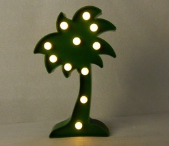 LED Accent Light, Abstract Green Palm Tree, Shelf or Wall Decor, Warm Fu... - $5.83