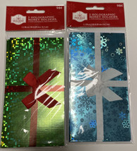 Holiday Time Christmas 2 Holographic Money Card Holders with Envelopes - £5.60 GBP