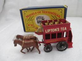 Matchbox Models of Yesteryear Circa 1900's Lipton's Tea Horse & Buggy No 12 - $40.00
