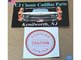 New 76-78 Cadillac Eldorado Hydroboost Booster &quot;Caution Contains Spring&quot; Decal - $18.80