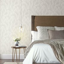 Taupe Acceleration Peel And Stick Wallpaper By Roommates. - £31.43 GBP
