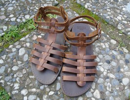 Men&#39;s Handmade Greek Leather Gladiator Sandals - $57.00