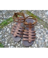 Men&#39;s Handmade Greek Leather Gladiator Sandals - £44.63 GBP