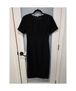 Black Sheath Dress Vintage Style Elegant Knee-Length LBD Small 4-6 - $35.00