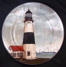 By the Sea Lighthouse salad plate David Carter Brown Oneida 8.25&quot; #4 - £7.03 GBP