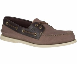 Men&#39;s Sperry Top-Sider A/O 2-Eye Canvas Boat Shoes, STS20737 Multi Sizes Brown - £72.34 GBP