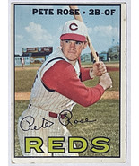 Pete Rose 1967 Topps Baseball Card #430 (Cincinnati Reds) - £29.98 GBP