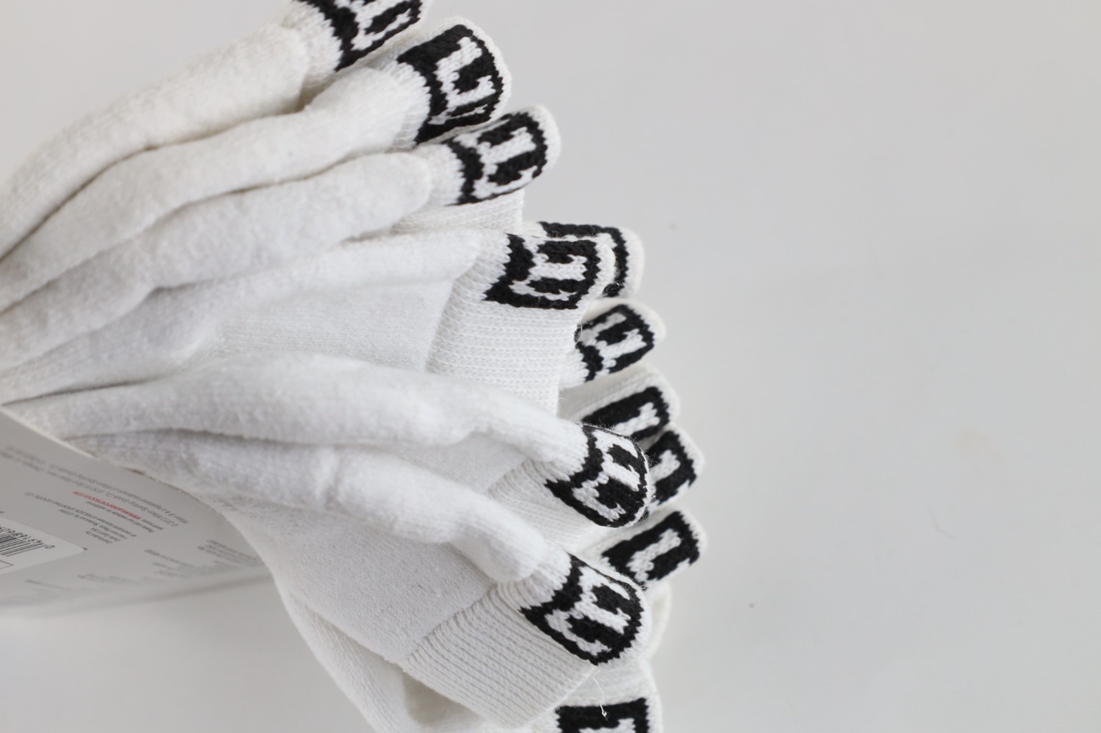 Deadstock Vintage Y2K Wilson Mens 10-13 Pack of 6 Ankle Socks Athletic White Item image 3