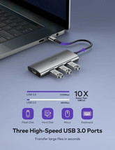 VAVA VA-UC017 USB-C Hub 7-in-1 Adapter for MacBook/Pro/Air Thunderbolt 3 - $353.59 MXN