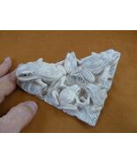 FRO-w34 Frog band of 5 little frogs lily pad shed ANTLER figurine Bali e... - €558,17 EUR