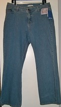 LEE BOOTCUT SLENDER STRETCH JEANS PANTS NWT MISSES 16 PETITE - $17.81