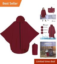 Emergency Ready Rain Poncho - Lightweight, Waterproof, and Compact Trave... - $49.45