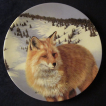 Red Fox Collector Plate Thomas Hirata Sly Eyes Wild Spirits Wildlife - £24.04 GBP