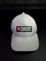 Tractor Supply Company TSC Truckers Cap Mesh Grey Black Adjustable hat Snapback  - £11.21 GBP