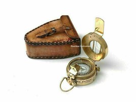 Antique Maritime Navigation Solid Brass Vintage Prismatic Compass Gift Handmade - £26.79 GBP