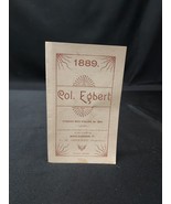1889 Col. Egbert Mahogany Bay Stallion Horse, North Clarendon VT Breeder... - $46.57