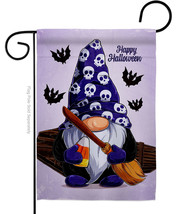 Spooky Gnome Garden Flag 13 X18.5 Double-Sided House Banner - £16.00 GBP
