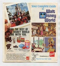 1975 GAF Your Complete Guide to Walt Disney World Tips on Your Visit  - £17.03 GBP