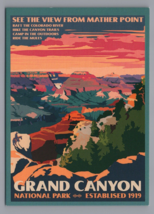 Grand Canyon National Park Postcard Mather Point Unposted PC - £3.72 GBP
