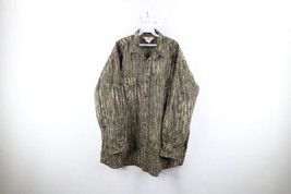 Vtg 90s Mens 2XL Faded Realtree Camouflage Ripstop Collared Button Shirt USA - £71.16 GBP