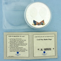 American Mint Civil War Battle Flags Oure Hero and our Flags Proof Coin ... - $30.25