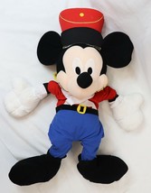 VINTAGE HUGE 30&quot; Disney Store Mickey Mouse Nutcracker Stuffed Plush Doll - £47.36 GBP