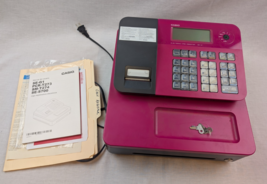 Casio SE-G1SC-PK Electronic Cash Register - Pink w/ Manuals &amp; Ops keys T... - €84,72 EUR