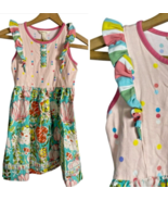 Matilda Jane Dress Size 8 Girls Pink Blue Floral Knit Sundress Fun Party... - $873.80 MXN