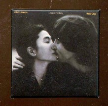 John Lennon &amp; YOKO ONO  Double Fantasy  Album cover Pinback 2 1/8&quot; - £7.85 GBP