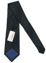 NEW Turnbull &amp; Asser Pure Silk Tie!  Black with Navy, Gray &amp; Purple Paisley - $84.99