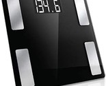 Wireless Weight Smart Body Fat Scale Sleek Tempered Glass Platform, Large - $33.97
