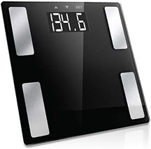 Wireless Weight Smart Body Fat Scale Sleek Tempered Glass Platform, Large - £26.65 GBP