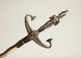 Athame Dagger &amp; Scabbard Egyptian Pharaoh 14&quot; Ritual Dagger Kris Stainle... - £751.69 GBP
