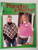 Annie&#39;s Attic Poncho Panache 16 Designer Style Designs Crochet Patterns - $9.85