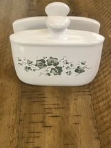 Corelle Coordinates Callaway Green Ivy Napkin Holder Vintage Excellent - €22,50 EUR