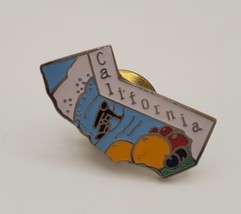 California State Shaped Collectible Souvenir Lapel Hat Pin Skiing Citrus Fruits - £13.33 GBP