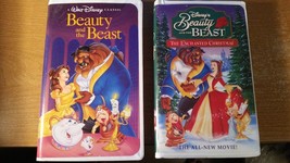 *BLACK DIAMOND* Disney Beauty and the Beast and Enchanted Christmas 2 VH... - $148.28