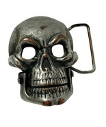 Skull Belt buckle Mouth Opens &amp; Closes Metal Heavy Gothic Haloween Large... - $28.58 CAD