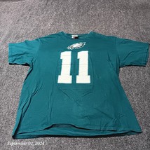 * Carson Wentz 11 Philadelphia Eagles Shirt Adult Large Green Short Slee... - $10.19