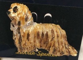 Komondor Dog Pin Brooch Austrian Crystals by Lauren Spencer NEW - £19.34 GBP