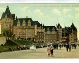 Dufferin Terrace &amp; Chateau Frontenac Postcard Quebec Canada 1910&#39;s - $11.88